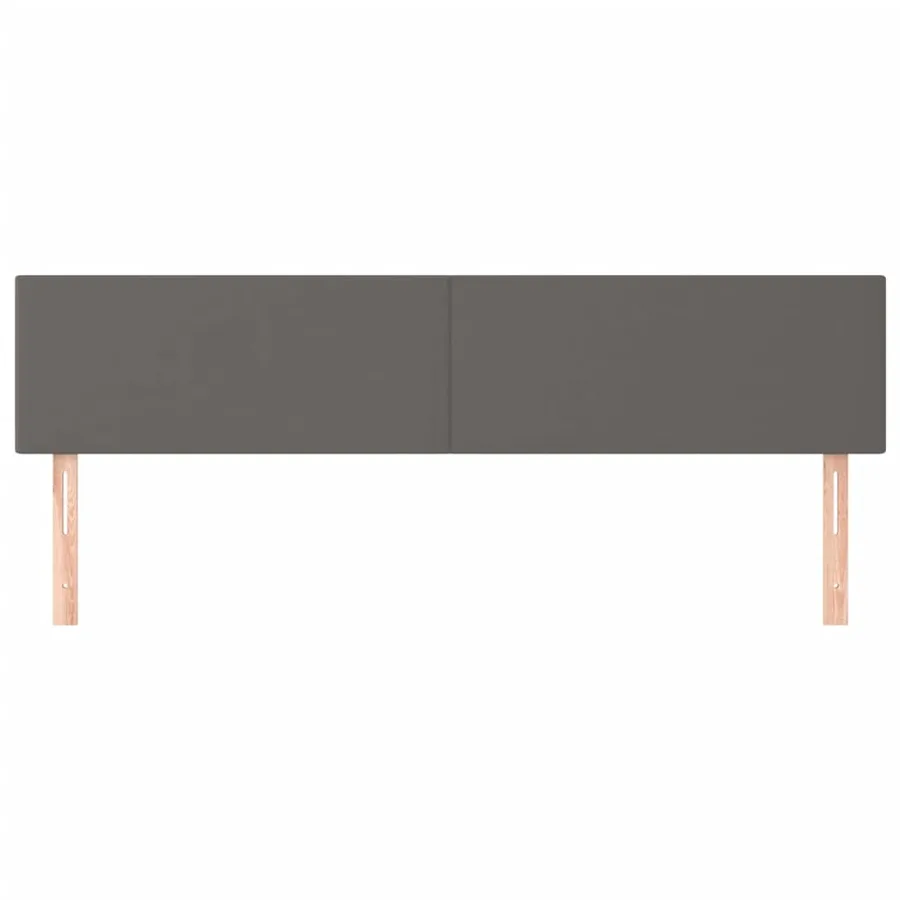 Têtes de lit Gris 160x5x78/88 cm Similicuir - 3