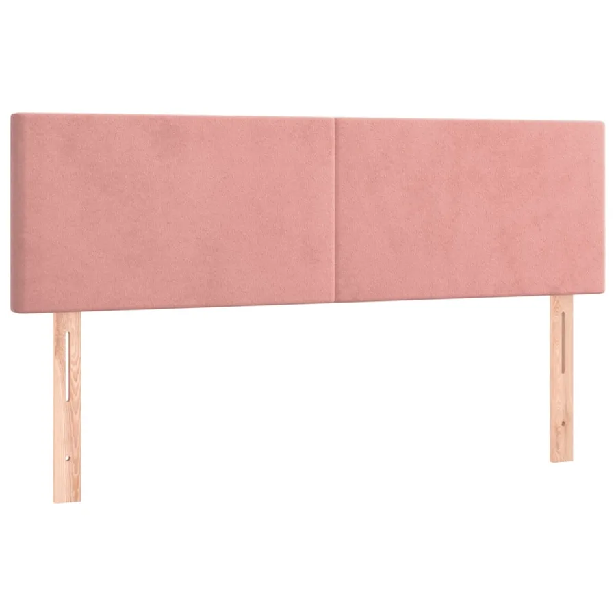Sommier à lattes de lit avec matelas Rose 140x190 cm Velours - 6
