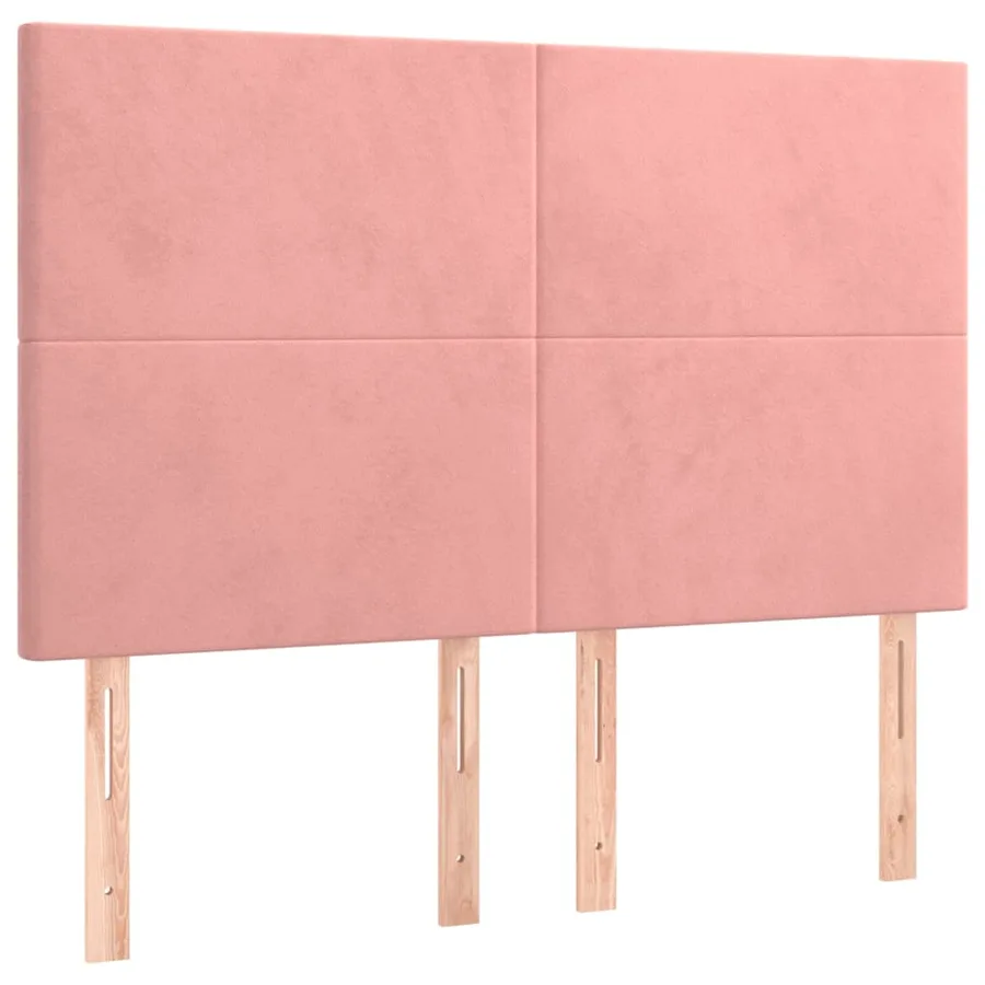 Sommier à lattes de lit avec matelas Rose 140x190 cm Velours - 6