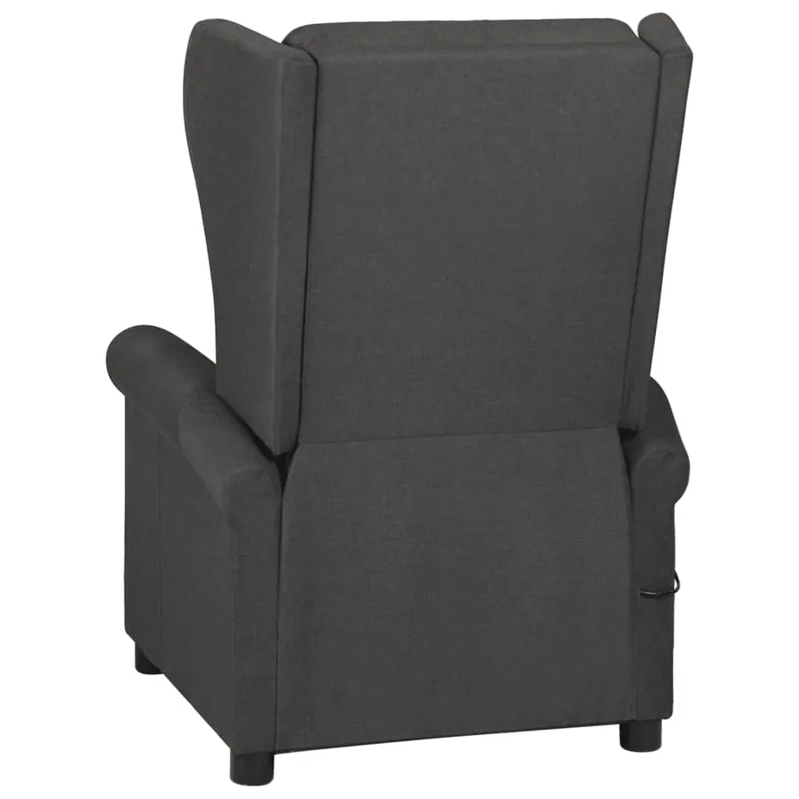 Fauteuil inclinable Gris foncé Tissu - 4