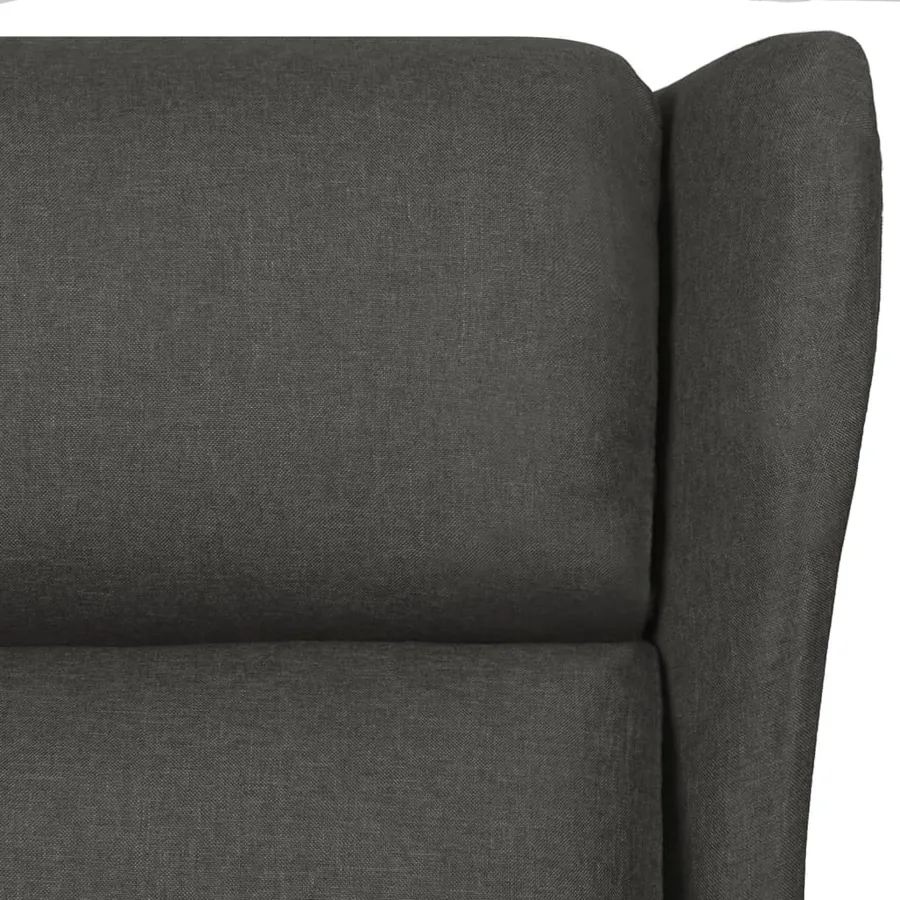 Fauteuil inclinable Gris foncé Tissu - 7