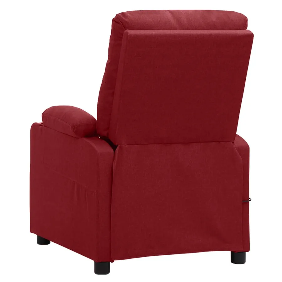 Fauteuil électrique de massage Bordeaux Tissu - 5