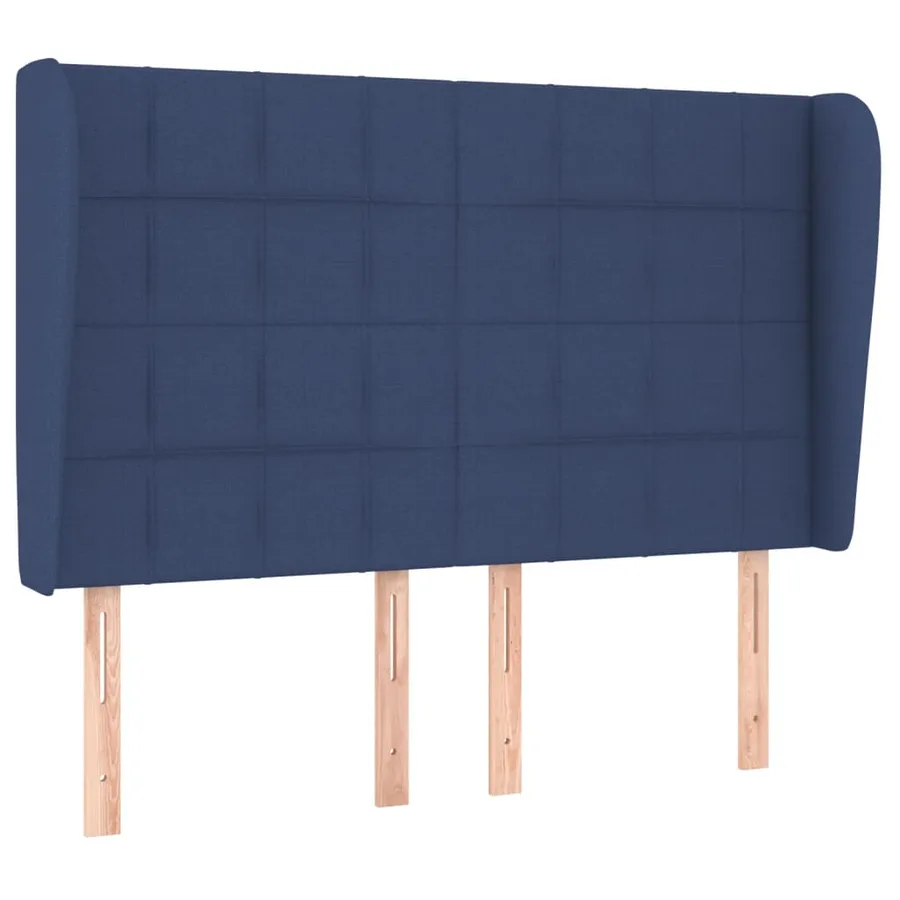Sommier à lattes de lit avec matelas Bleu 140x200 cm Tissu - 6