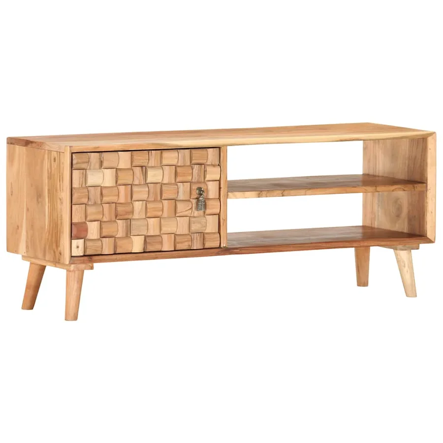 Meuble TV 100x30x40 cm Bois d'acacia massif - 8