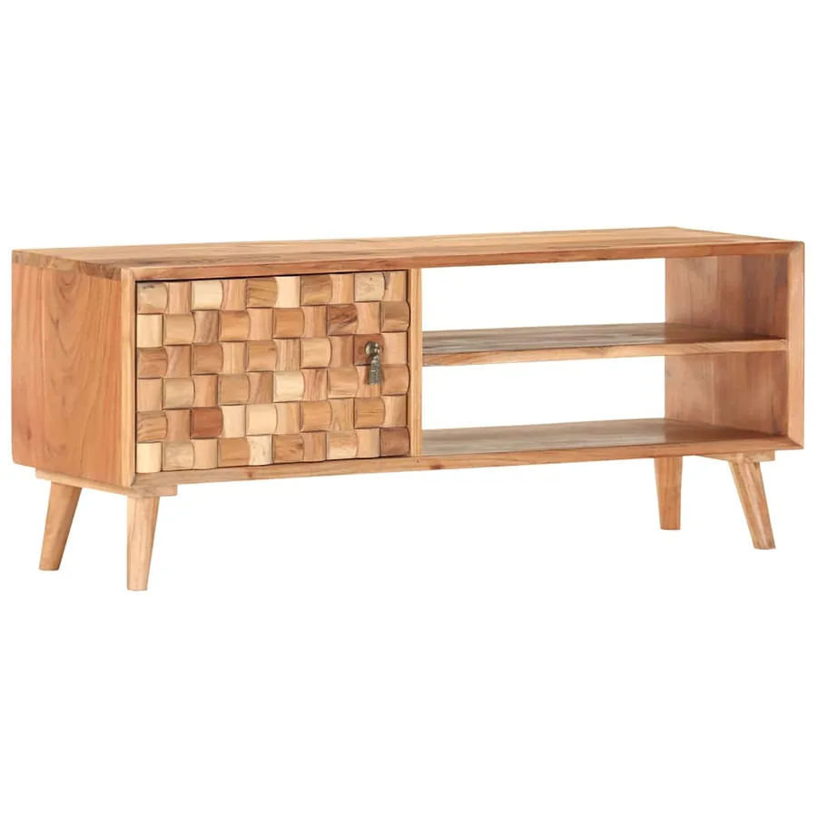 Meuble TV 100x30x40 cm Bois d'acacia massif - 9