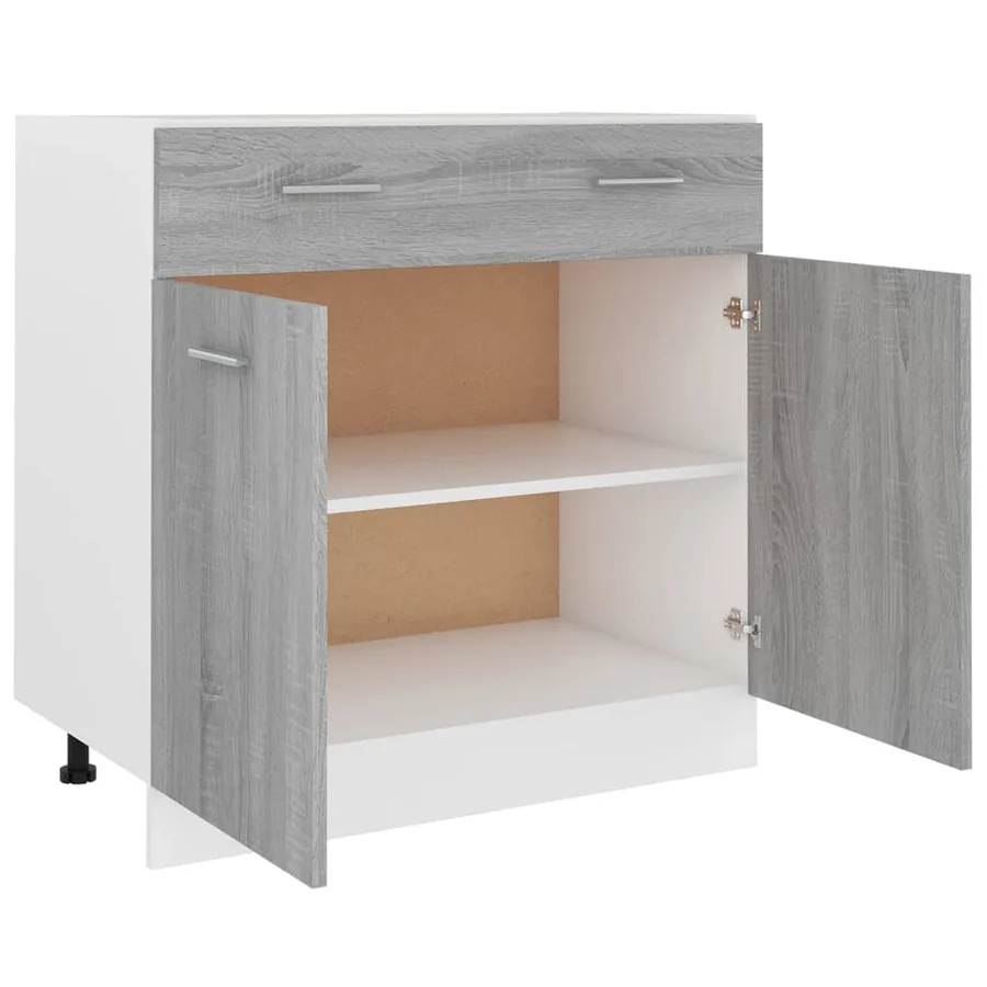 Armoire de plancher à tiroir "Lyon" Sonoma gris 80x46x81,5 cm - 6