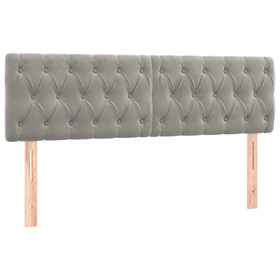 Sommier à lattes de lit avec matelas LED Gris clair 160x200 cm - 7