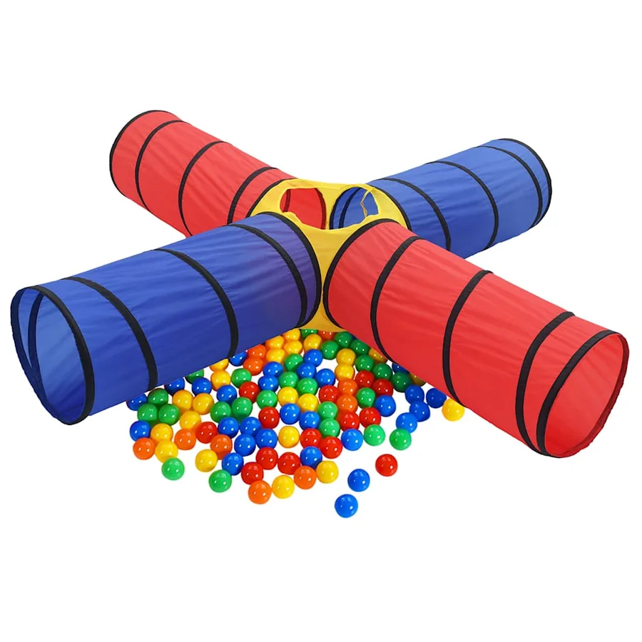 Tunnel de jeu pour enfants avec 250 balles Multicolore - 2
