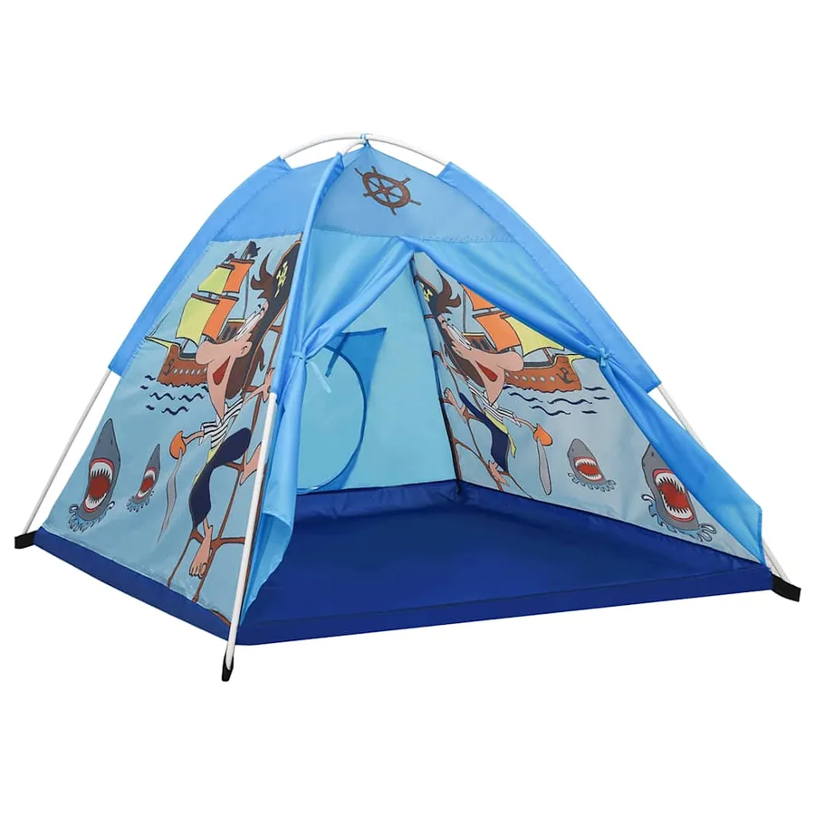 Tente de jeu pour enfants avec 250 balles Bleu 120x120x90 cm - 3