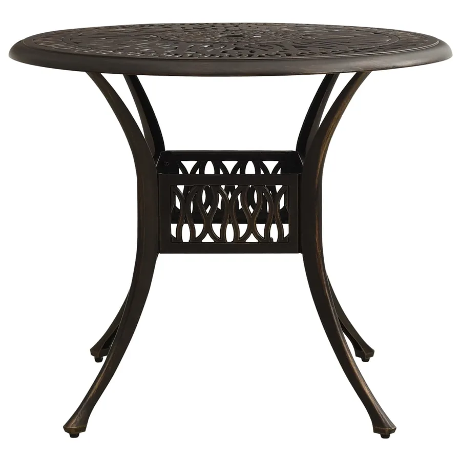 Ensemble de bistro 3 pcs Aluminium coulé Bronze - 11