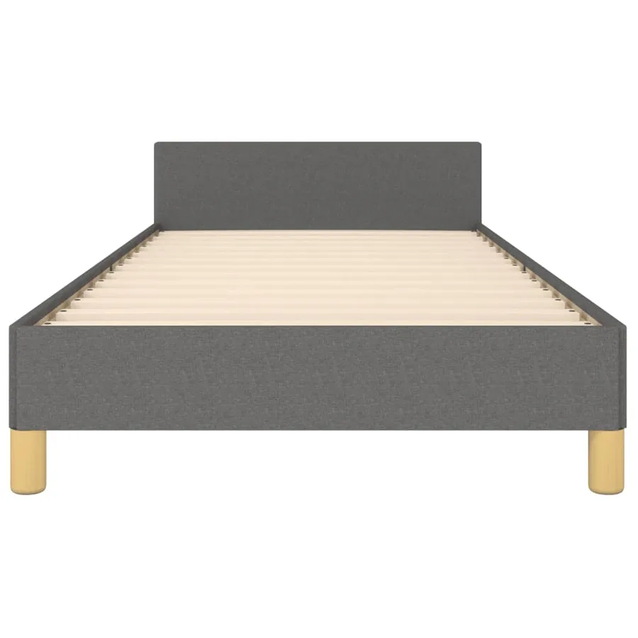 Cadre de lit sans matelas avec tête de lit 90x190cm tissu - 6