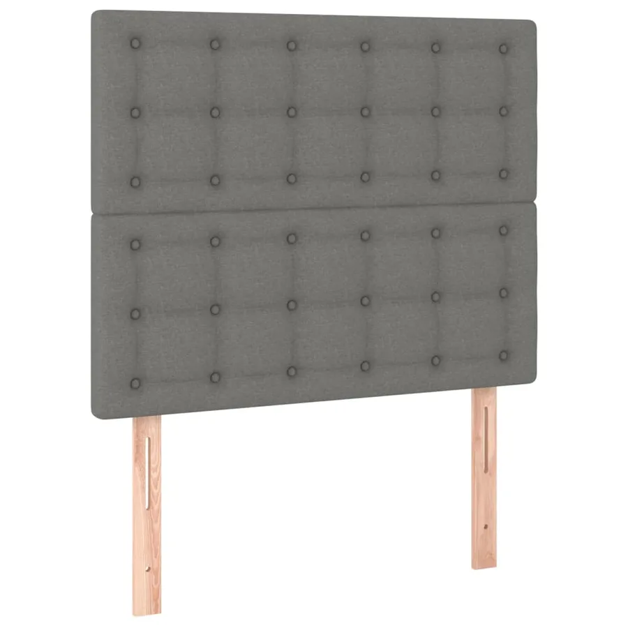Cadre de lit sans matelas avec tête de lit 90x190cm tissu - 9