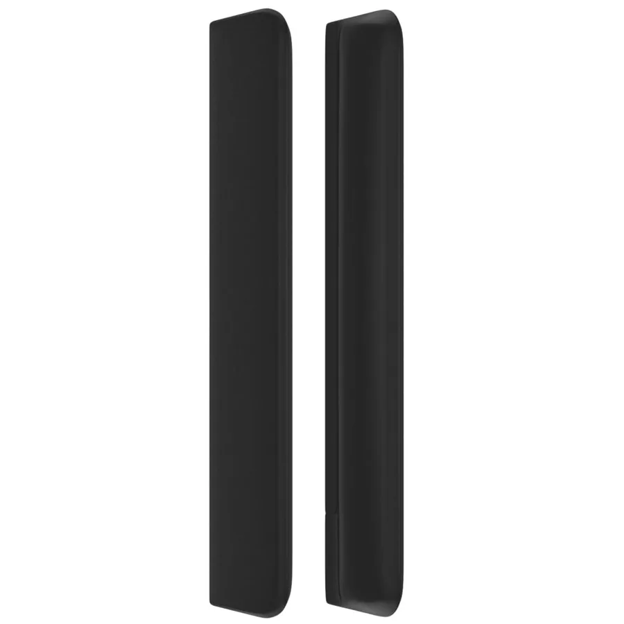 Tête de lit avec oreilles Noir 93x16x118/128 cm Similicuir - 4