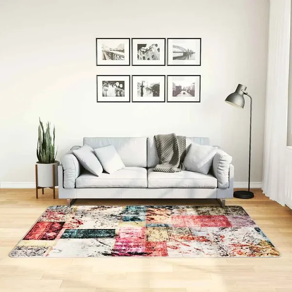 Tapis lavable Patchwork 120x180 cm multicolore