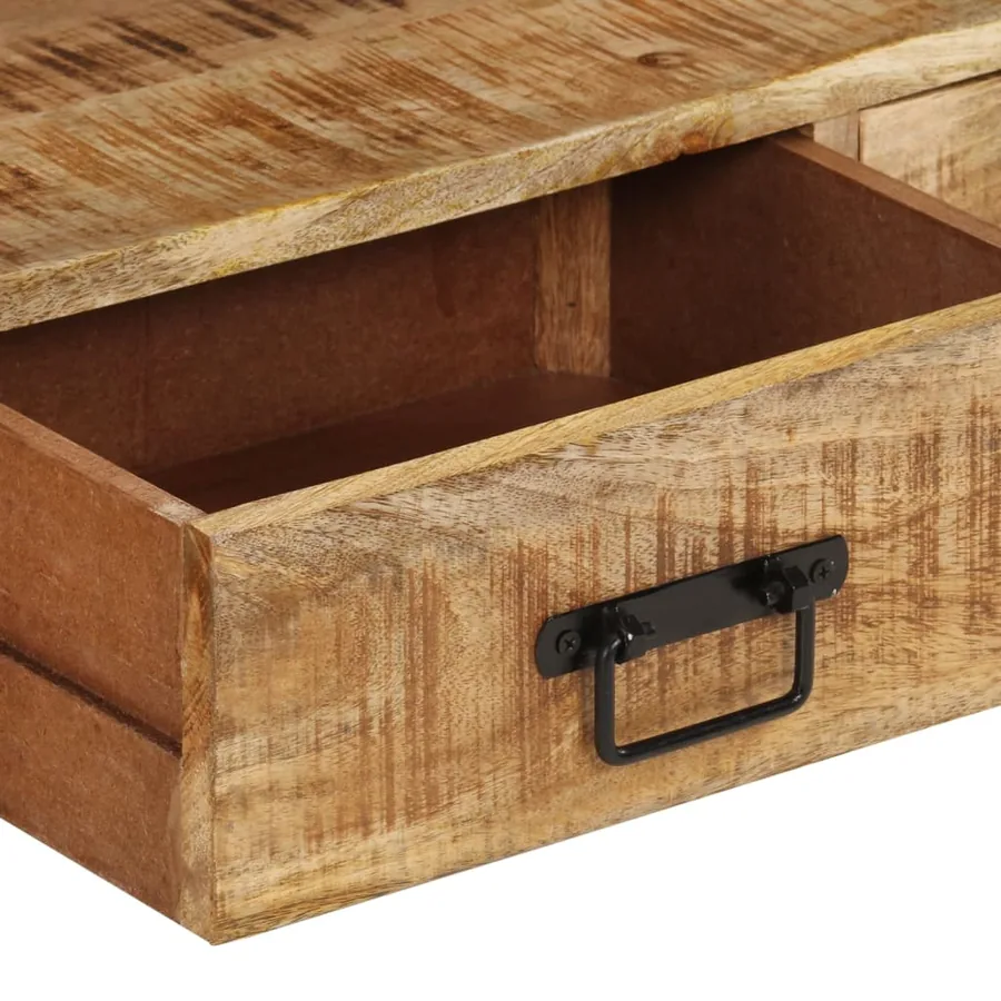 Meuble TV 120x30x45 cm Bois massif de manguier - 5