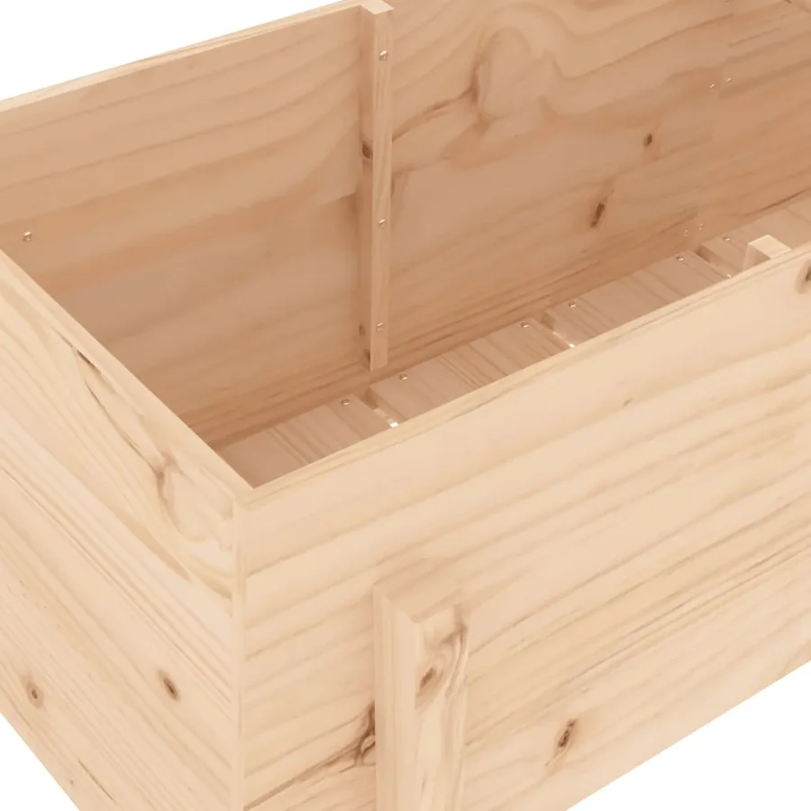 Lit surélevé de jardin 160x50x57 cm bois de pin massif - 7