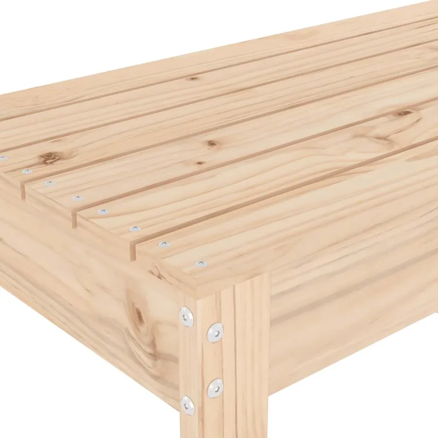 Banc de jardin 110x38x45 cm bois massif de pin - 6