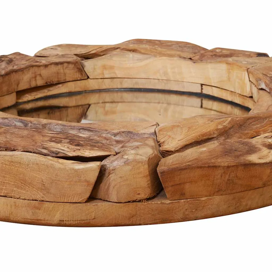 Miroir décoratif Teck 80 cm Rond - 6