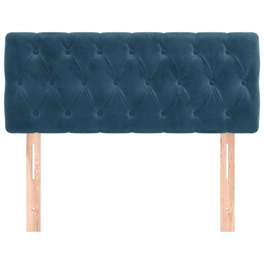 Tête de lit Bleu foncé 90x7x78/88 cm Velours - 3