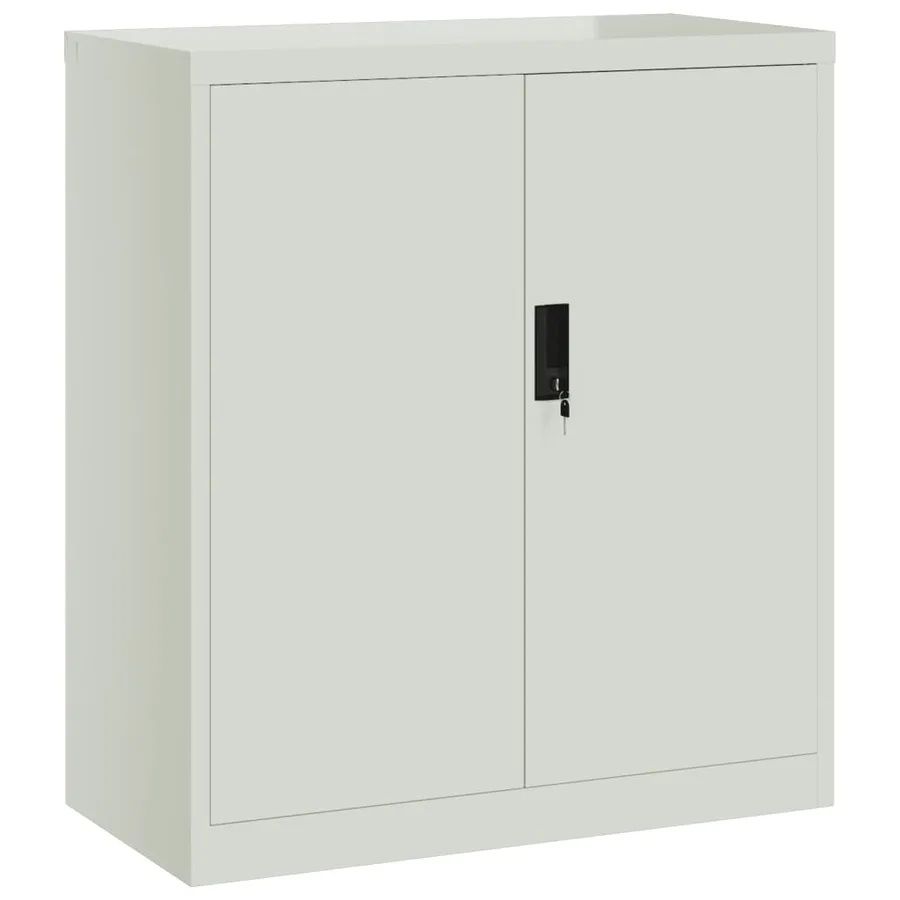 Classeur gris clair 79x40x90 cm acier - 2