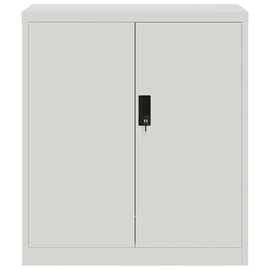 Classeur gris clair 79x40x90 cm acier - 3