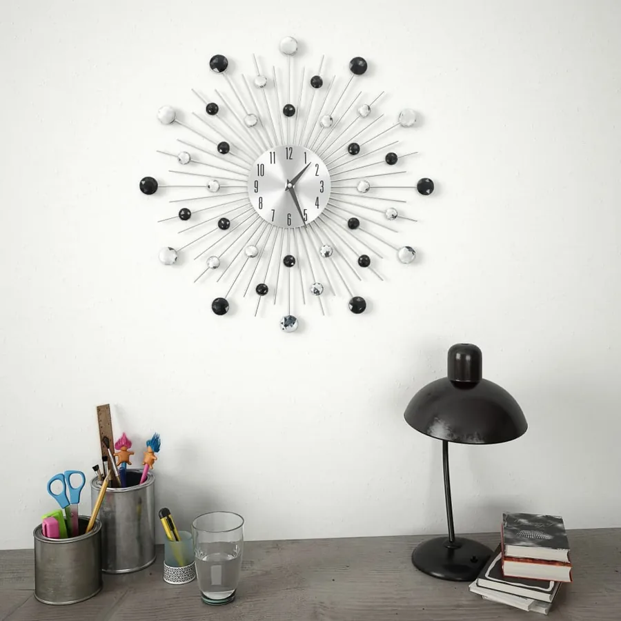 Horloge murale avec mouvement à quartz Design moderne 50 cm - 2