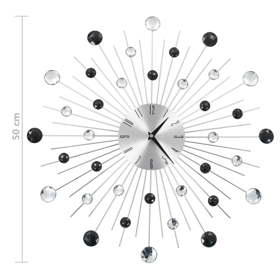 Horloge murale avec mouvement à quartz Design moderne 50 cm - 6