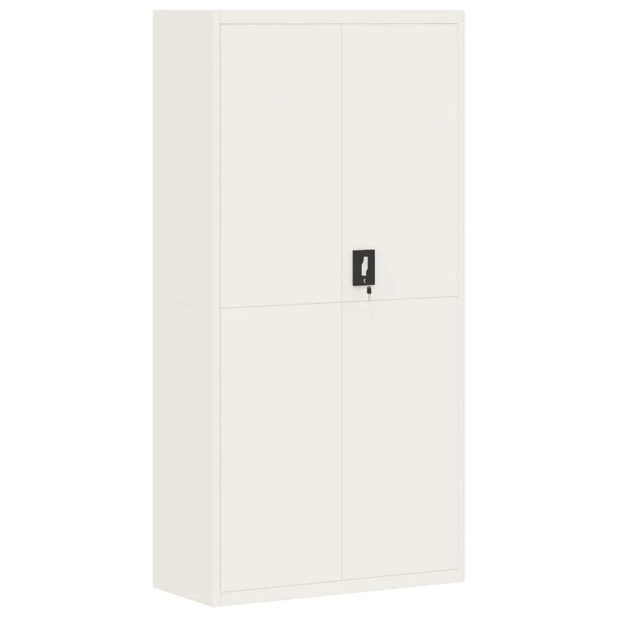 Classeur blanc 90x40x180 cm acier - 2