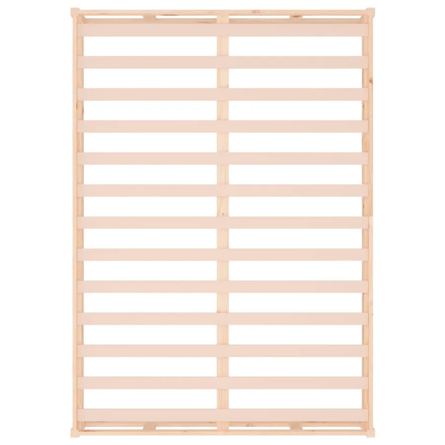 Cadre de lit sans matelas 140x200 cm bois massif - 6