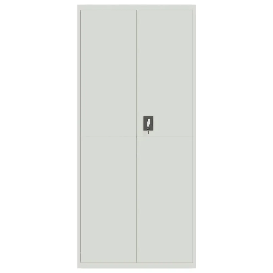 Classeur gris clair 90x40x240 cm acier - 8