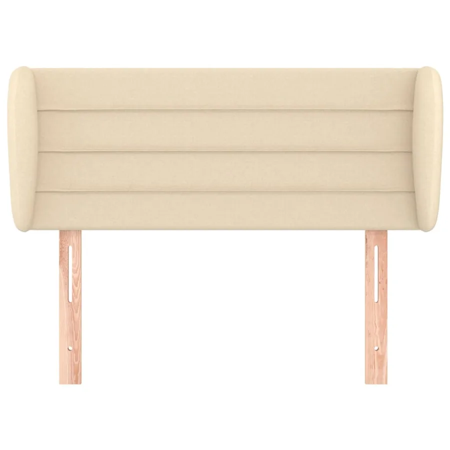 Tête de lit avec oreilles Crème 83x23x78/88 cm Tissu - 3