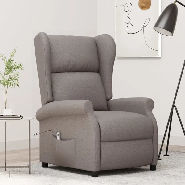 Fauteuil inclinable électrique à oreilles taupe Tissu
