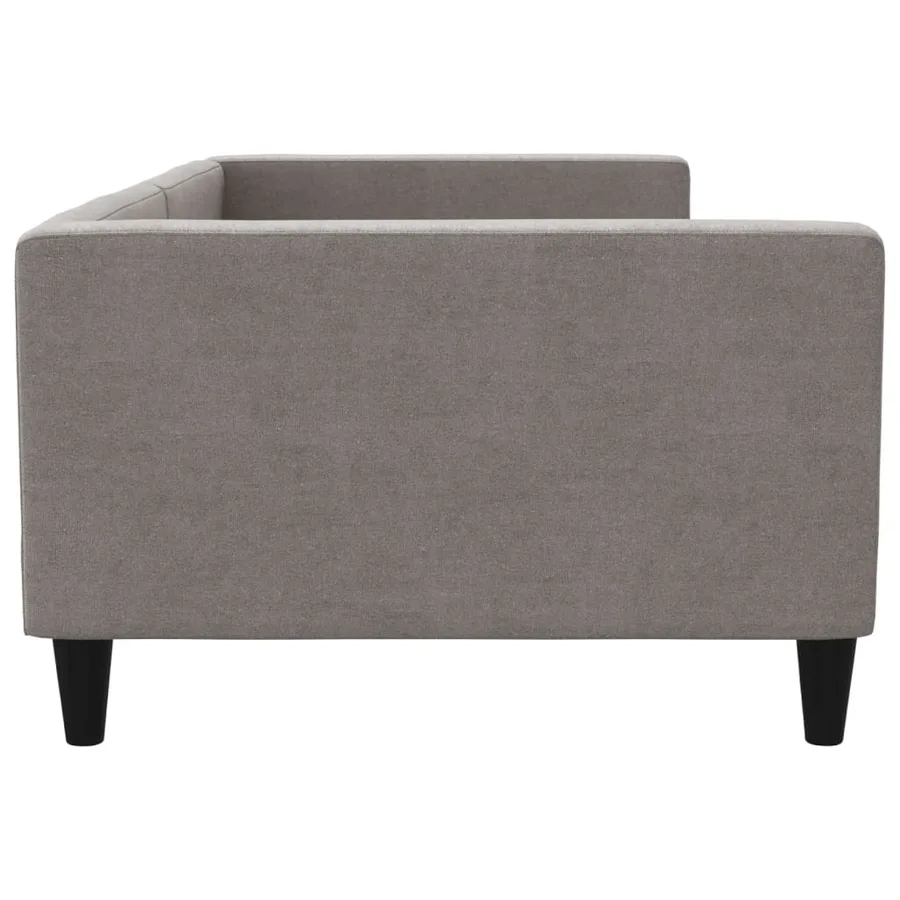 Lit de repos taupe 100x200 cm tissu - 4