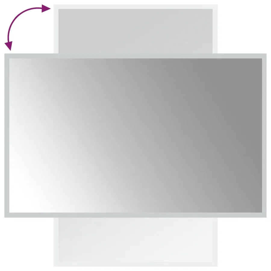 Miroir de salle de bain à LED 50x80 cm - 6