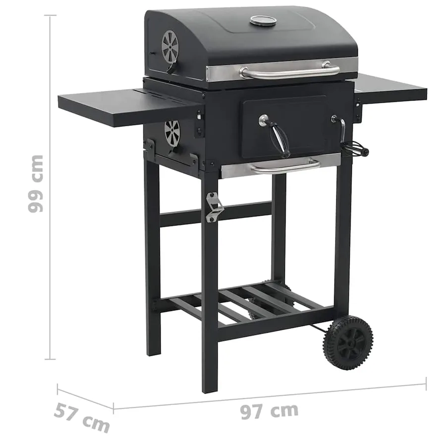 Four à pizza et barbecue d'extérieur 3 en 1 Noir - 14