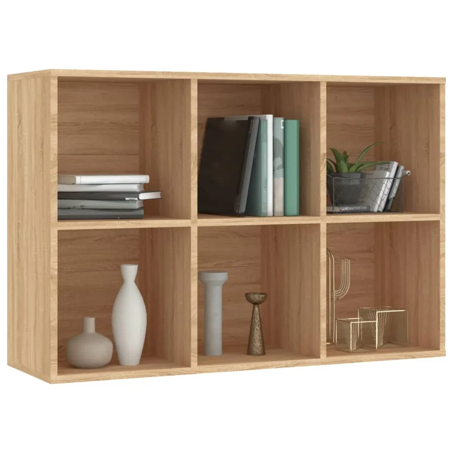 Bibliothèque/Buffet chêne sonoma 66x30x98 cm bois d'ingénierie - 5