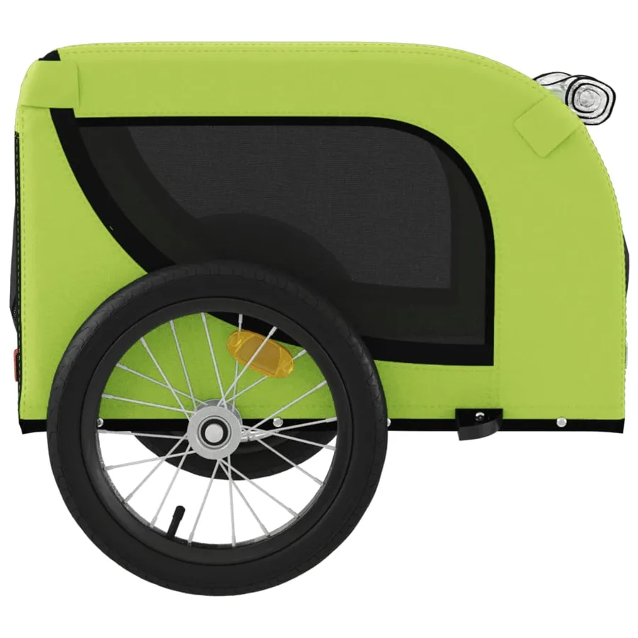 Remorque de vélo pour animaux de compagnie vert et noir - 6