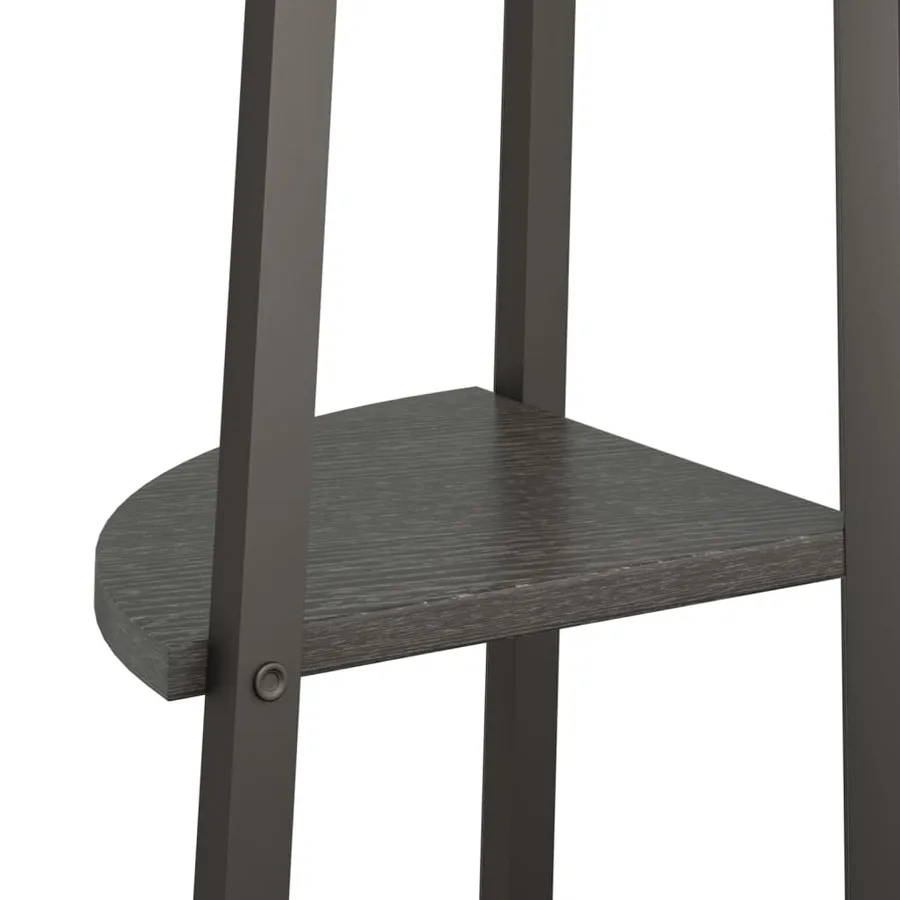 Étagère d'angle 4 niveaux Noir 45,5x31,5x150 cm - 7