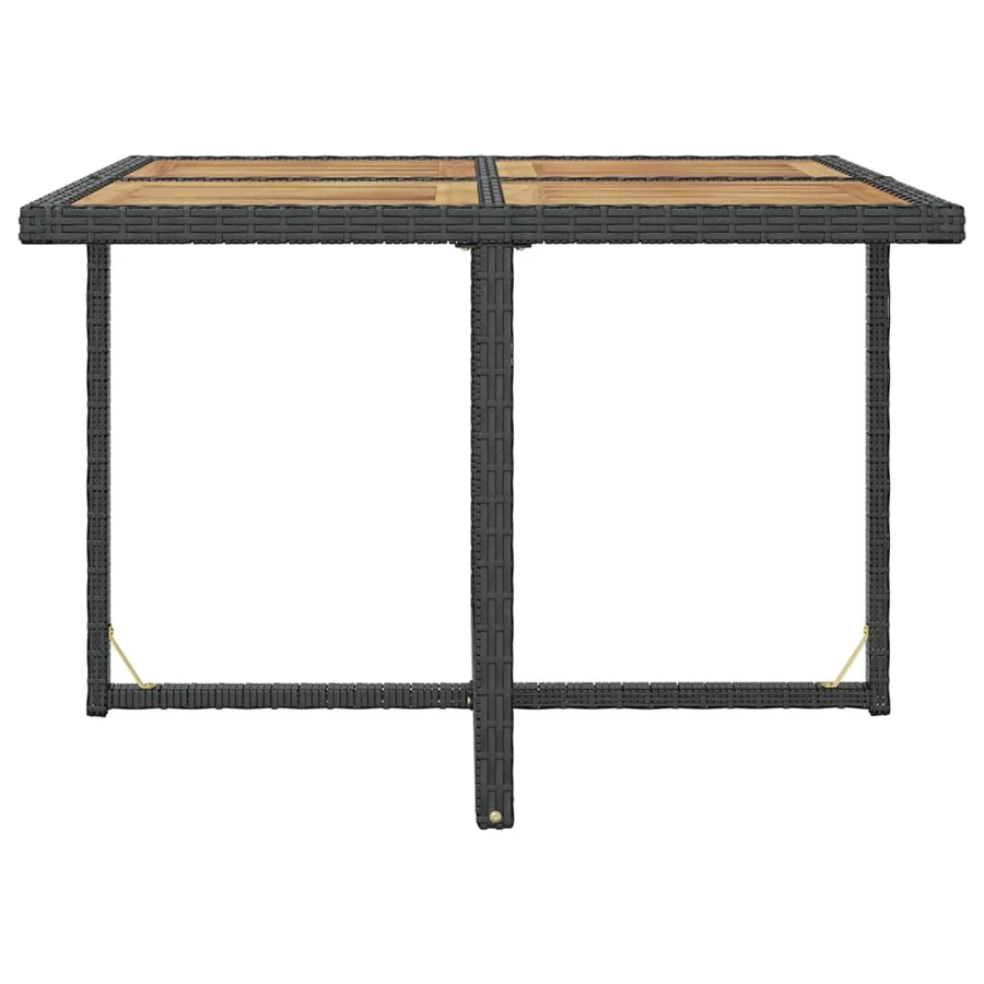 Ensemble à manger d'extérieur 9 pcs résine tressée et acacia - 10