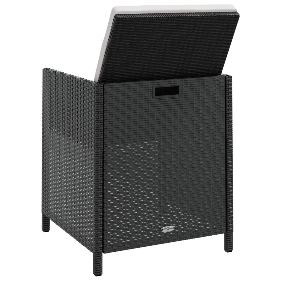 Ensemble à manger d'extérieur 9 pcs résine tressée et acacia - 5