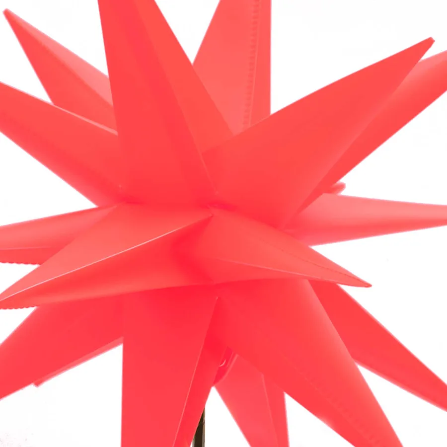 Lumières de Noël avec piquets 3 pcs LED pliable rouge 35 cm - 12