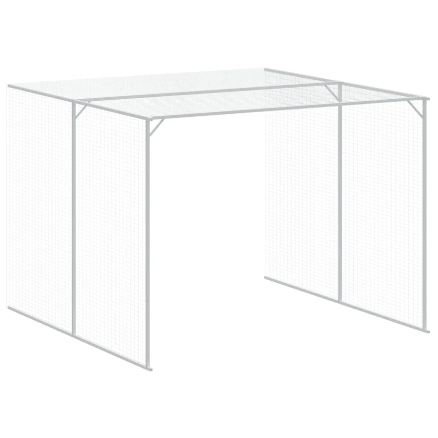 Niche pour chien avec cour anthracite 214x457x181 cm - 7