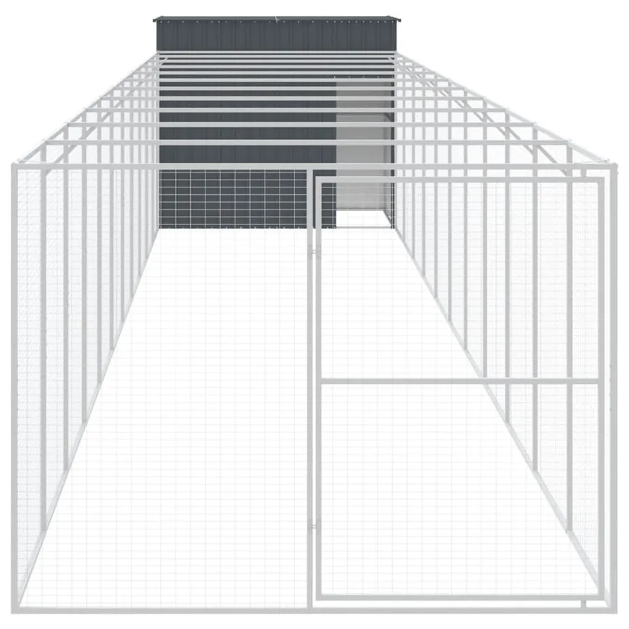 Niche pour chien avec cour anthracite 214x1273x181 cm - 3