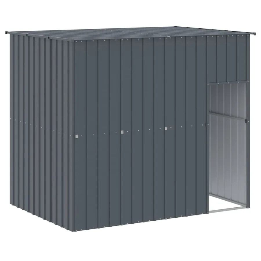 Niche pour chien avec cour anthracite 214x1273x181 cm - 6