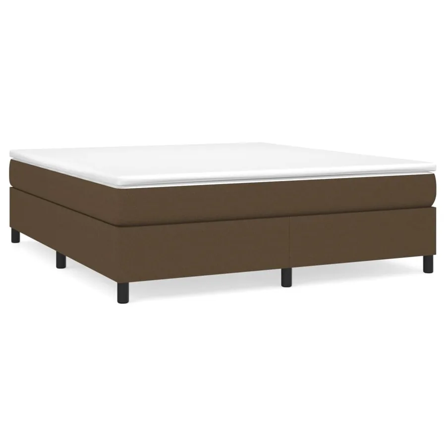 Sommier à lattes de lit avec matelas Marron foncé 180x200 cm - 2