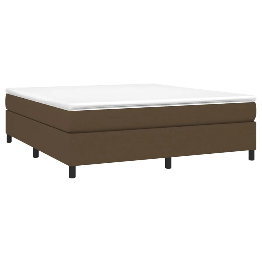 Sommier à lattes de lit avec matelas Marron foncé 180x200 cm - 3