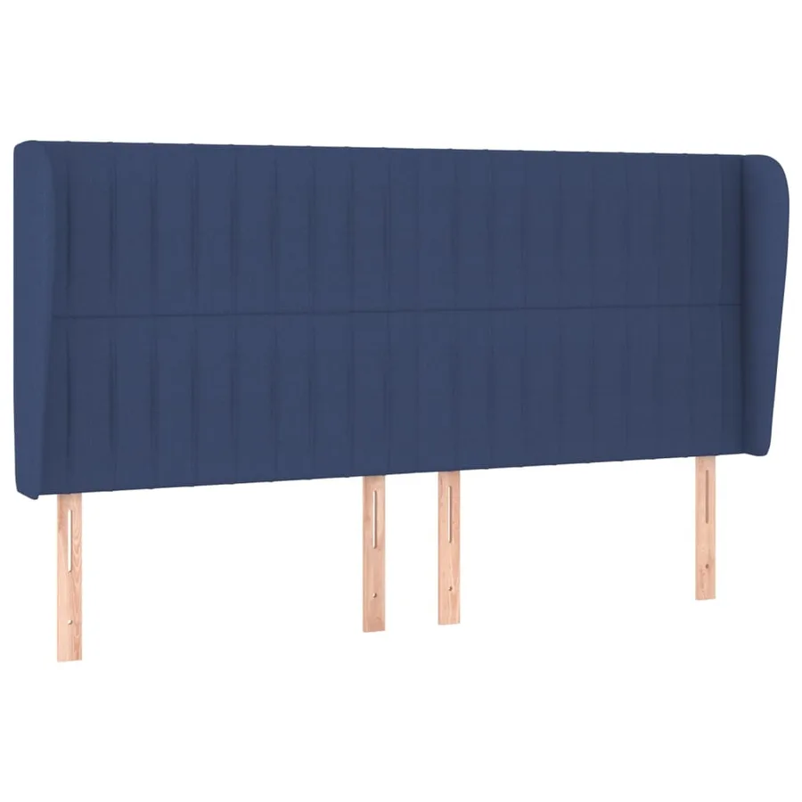 Sommier à lattes de lit avec matelas Bleu 180x200 cm Tissu - 6