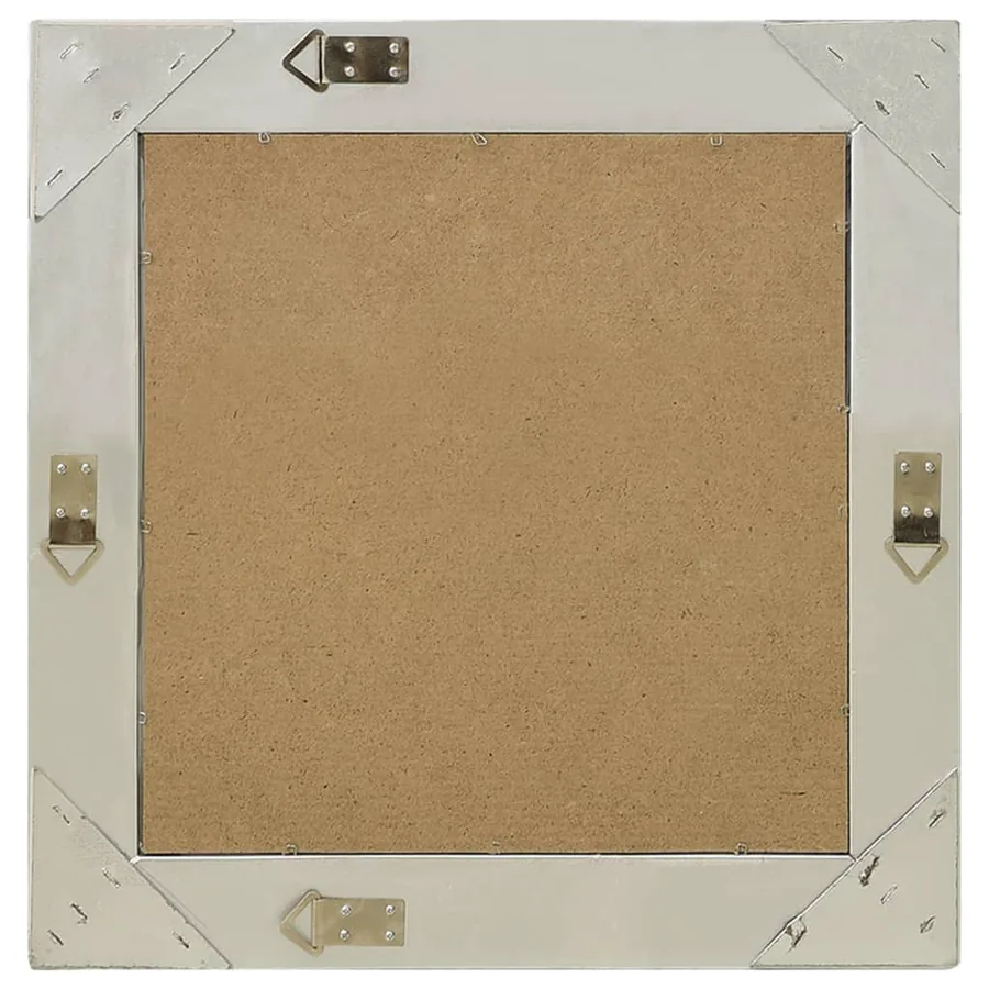 Miroir mural style baroque 50x50 cm Argenté - 3