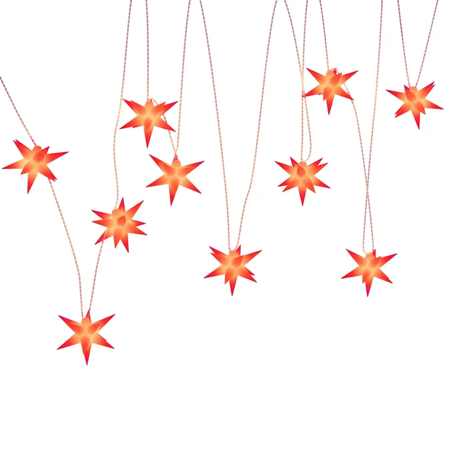 Lumière de Noël 10 LED rouge 10 cm - 5