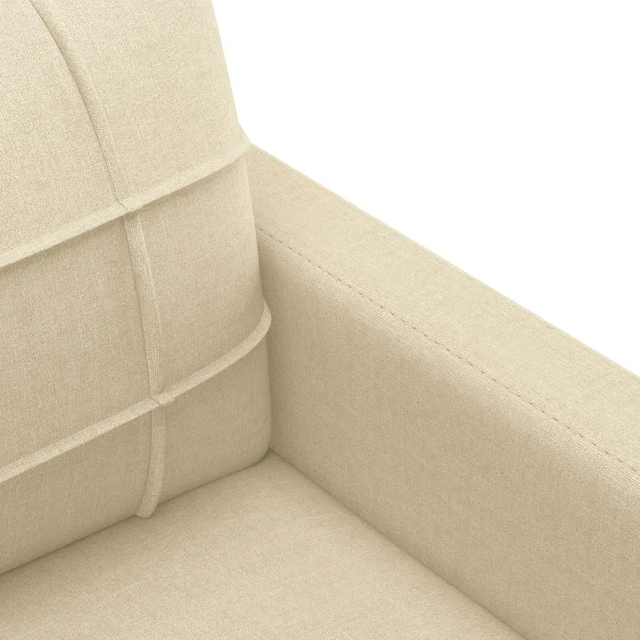 Fauteuil Crème 60 cm Tissu - 6
